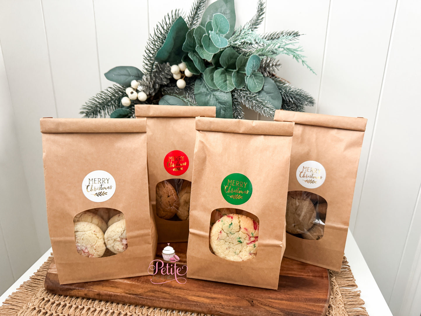 Candy Cane Cookie Bag